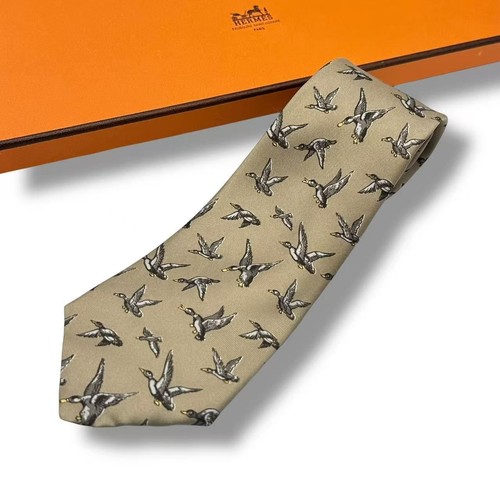 Hermes logo silk - hermes, necktie