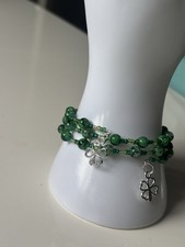 Handmade memory wire bead