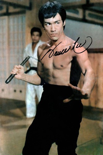 Bruce lee signed 6x4 autograph - lee,
