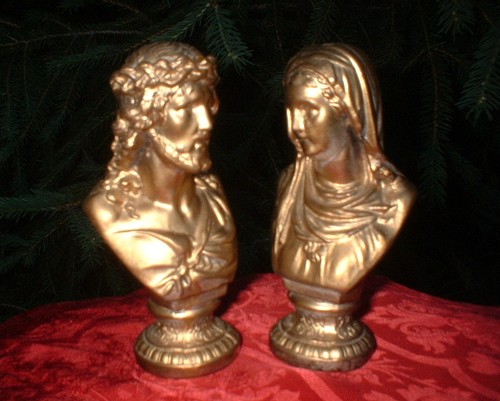 Antique catholic art figure - 2,