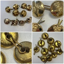 RAF Gilded Brass Buttons (9) &