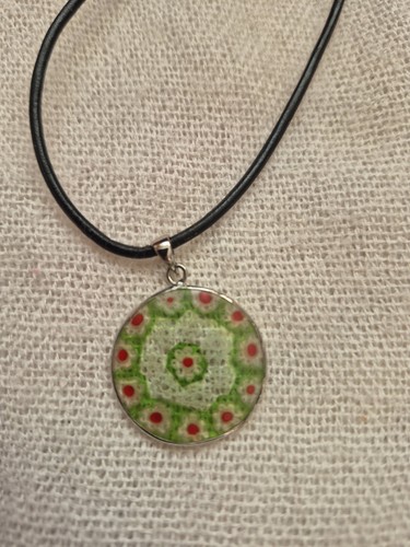Murano art glass necklace with - necklace,
