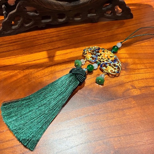 Retro tassel cloisonne flower - tassel,