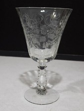 1- Fostoria Glass HEATHER Low Water Goblet 6.5”