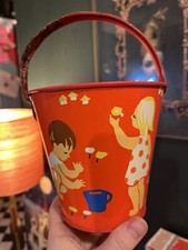 Children's Seaside Tin Pail