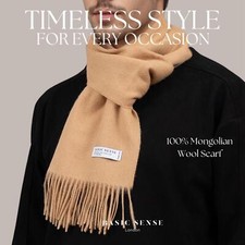 100% Wool Scarf, Mongolian