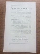 Vintage 1950s advert Hull