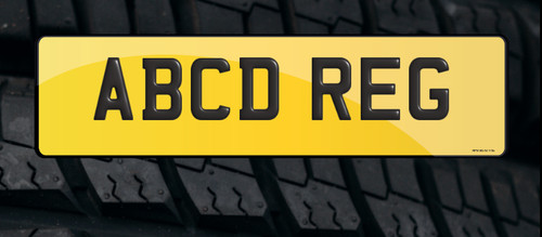 Rear number plate range rover - rear,
