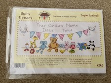 Bothy Threads Counted Cross Stitch Kit - New Arrival Birth Sampler XJA5