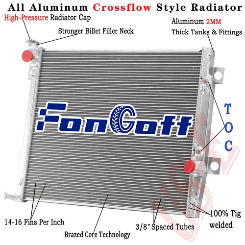 Row aluminum radiator - radiator, for