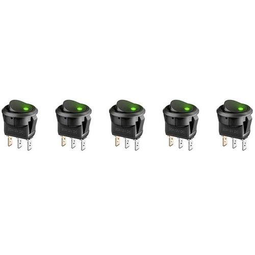 12v round rocker - 12v, light