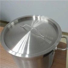 Huge Stainless Steel Stock Pot with lid, 3-Ply Stainless Steel, 25L