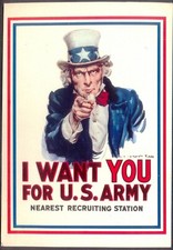 Modern Postcard: 'I Want You
