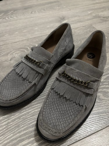 Hudson grey suede loafers - suede,