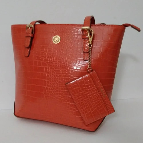 Anne klein orange - anne, embossed