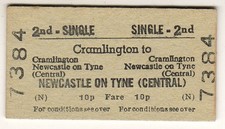 Railway ticket BRB(N) Cramlington - Newcastle on Tyne (Central)