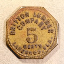 RARE Florida lumber token -