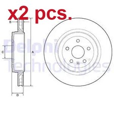 X2 PCS REAR BRAKE DISC ROTOS