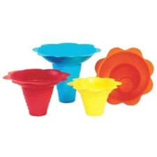 Flower snow cone cups - cone, cups,