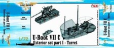 CMK N72004 1:72 Type VIIc U-Boat Exterior Set