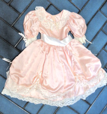 FLOWER GIRL BRIDESMAID DRESS  ROMANTICA PEACH &  IVORY 4 - 5 YRS 23" CHEST