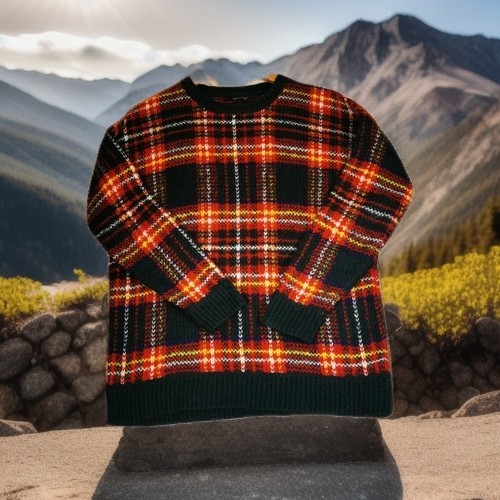 Topshop tartan knit jumper - jumper, uk