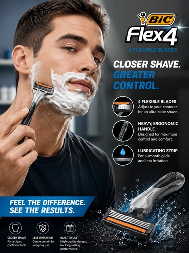 Bic flex4 men - bic, men's