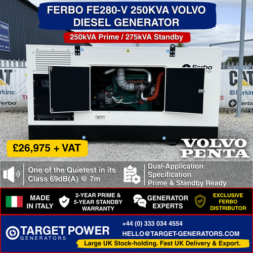250kva volvo diesel generator - diesel,