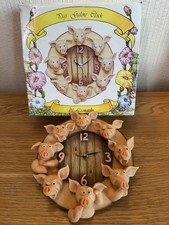 Pigs Galore Wall Clock By