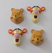 4x Winnie the Pooh Drawer Pulls Knobs with Screws