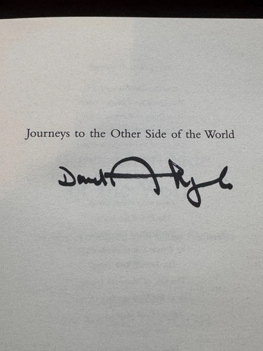 David attenborough hand signed - attenborough,