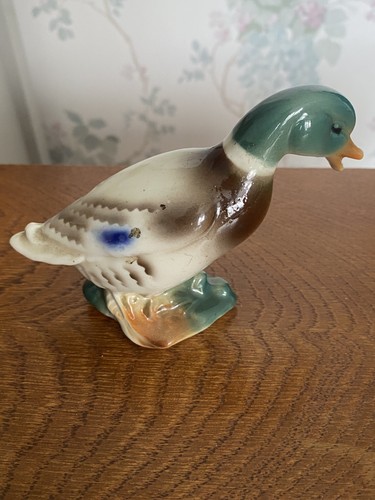 Vintage mallard duck - mallard, ceramic