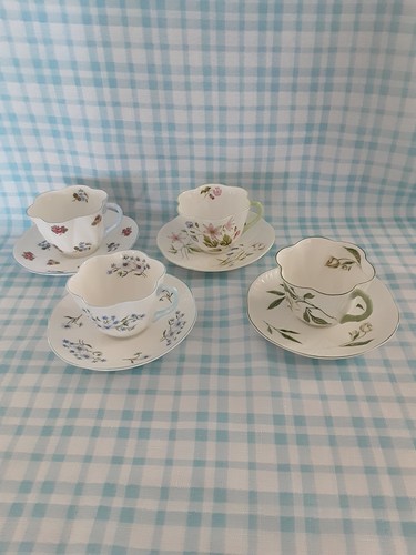 Shelley teacups saucers set - shelley,