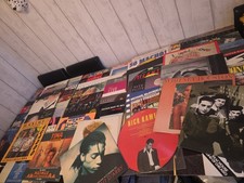 Job Lot of 80s Vinyl Records 77 X LPs Albums Mixed Artists Bundle Collection