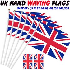 2025 Union Jack Flag Small Hand Waving British Royal Coronation Party Event UK