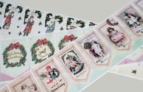 Victorian christmas bunting - victorian,