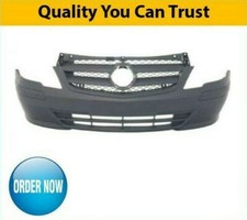 Mercedes Vito W639 Front Bumper Dark Grey Textured No Pdc Or Fog Holes 2010-2015