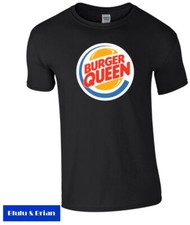 Burger Queen parody T-shirt fun funny fast food parody party hen do unisex