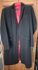 MENS CROMBIE LONG COAT L 42-44