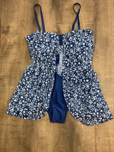 Matalan blue mesh floral - mesh,