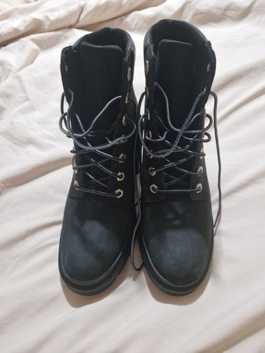 Black timberland high heel