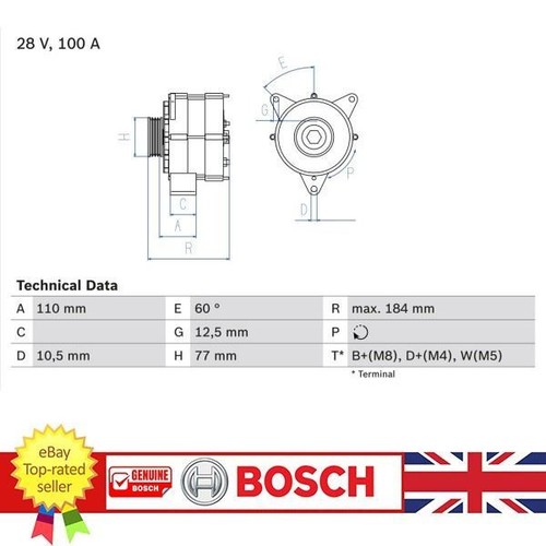 Alternator for mercedes actros - alternator,