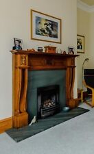 Large Antique Fireplace Solid Oak Fire Surround