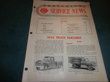 1955 CHEVROLET TRUCK FEATURES