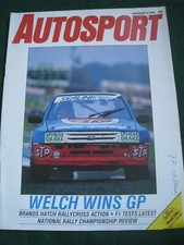 AUTOSPORT DEC 1985 WELCH WINS