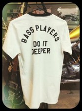 Bass Players Do it Deeper" bassist tee rickenbacker gibson vintage pedal strings