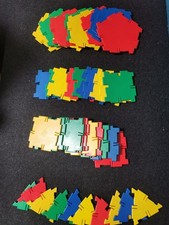 40 piece Polydron Geometric Construction System Vintage England Interlocking
