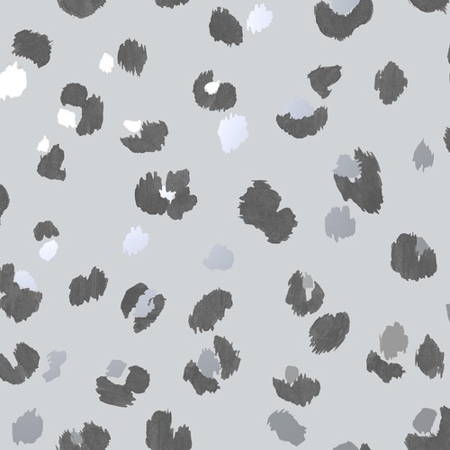Leopard print wallpaper grey - leopard,