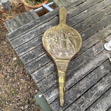 Antique Brass Bellows, Fireside Bellow, Fire Fan, Fireside Décor, Pub Décor