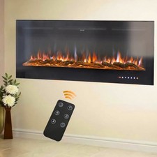 80in Electric Fireplace Wall